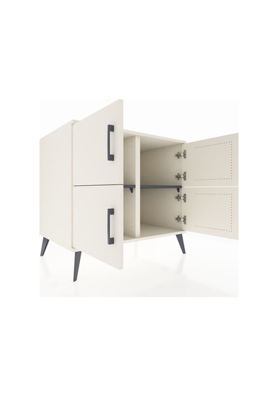 Kronos Şifonyer 2 Raflı 4 Kapaklı 88x59x80 Aytaşı-aytaşı/antrasit Aytaşı/antrasit