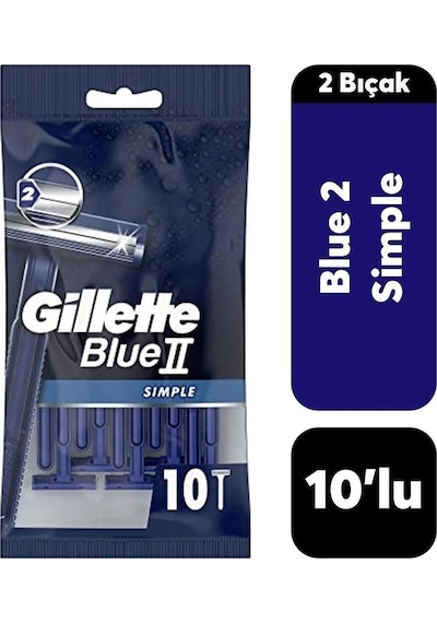 Gillette Blue2 Simple Tıraş Bıçağı 10'lu