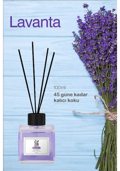 Rosıe Lavander Reed Diffuser Çubuklu Oda Kokusu 100 Ml Fresh