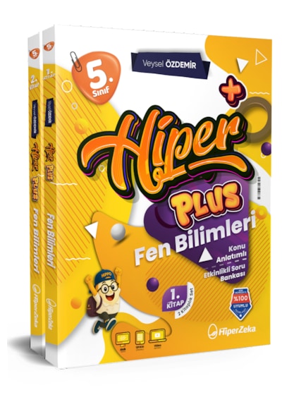 2027 5. Sınıf Hiper Plus Fen Bilimleri Konu Anlatımlı & Etkinlikli Soru Bankası 2 Kitap Set Veysel Özdemir