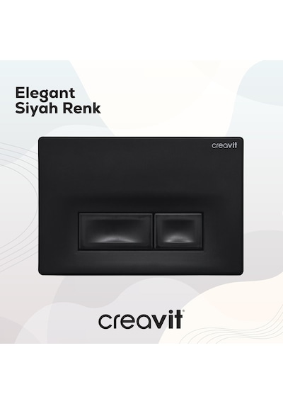 Creavit Ore Mat Siyah Boyalı Kumanda Paneli  GP3002.01 Mat Siyah