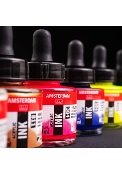 Amsterdam Akrilik Mürekkep 30 Ml Permanent Green Deep 619 Diğer