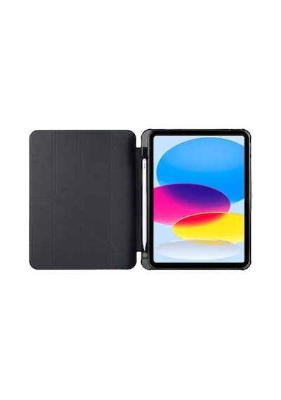Mey İthalat Apple iPad 2025 10.9 10.nesil A16 Kılıf Kalemlikli Mars Tablet Kılıfı - Siyah