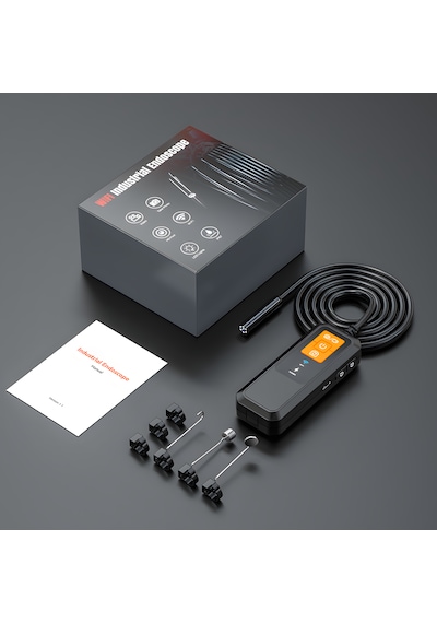 İdragon W600-2 Endoskop Kamera 850mah Şarjlı, Yan Ayna Ve Mıknatıslı Boru Ve Araç Iç Görüntüleme Cihazı