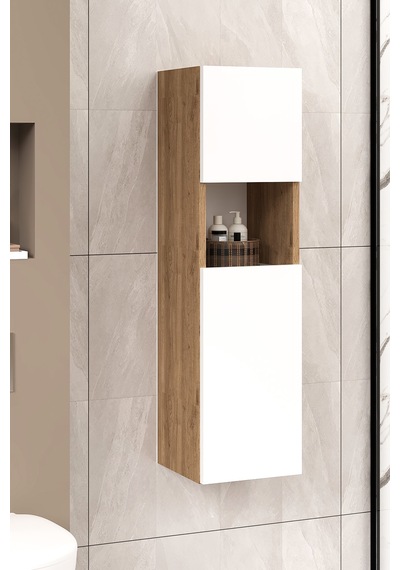 %100 Mdf 30 Cm Saura Boy Dolabı Beyaz