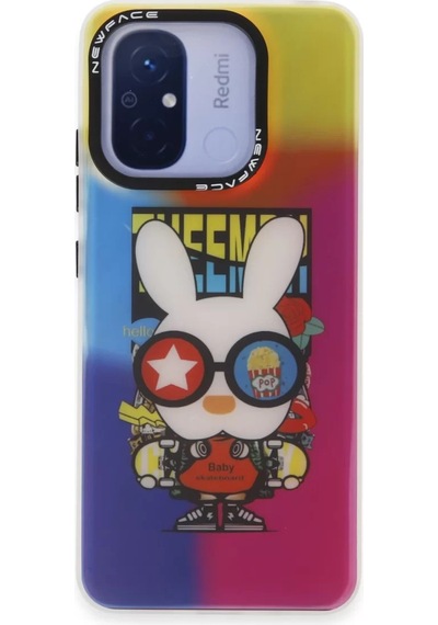 Newface Xiaomi Redmi 12c Kılıf Estoril Desenli Kapak - Estoril - 10 Renkli Diğer