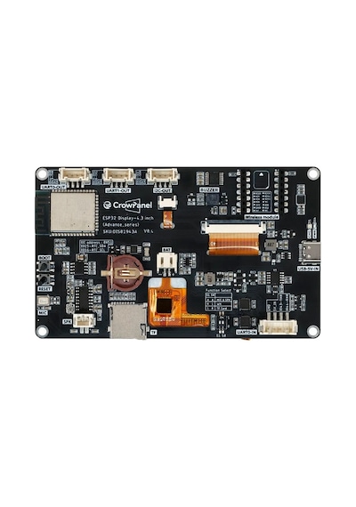 Crowpanel Advance 4.3" Esp32-s3 Hmı Dokunmatik Ekranlı 800x480