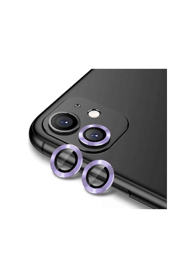 İphone 11 Uyumlu Cl-12 Premium Safir Parmak İzi Bırakmayan Anti-reffrmive Kamera Frm Kor Lila