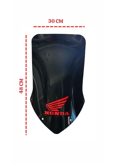 Honda Cbf 150 Ön Siperlik Camı 48cm Amblemli-arr2246