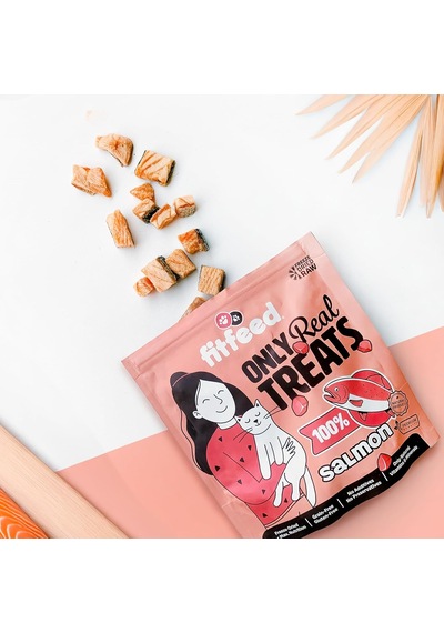 Freeze-dried Çiğ Somon Kedi Ödül Maması 40g