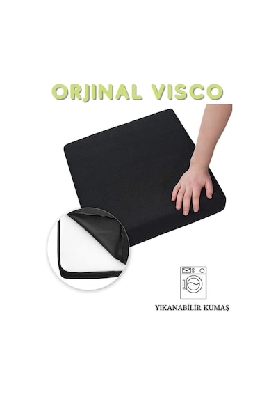 Mc.pierobaby Visko Sandalye Minderi,ofis Koltuk-sandalye Visko Minderi 43x45x8cm Mavi