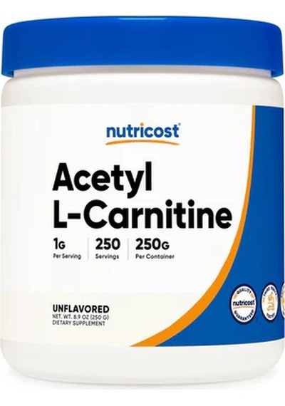 Nutricost Acety L-carnitine Fat Burner 250 Gr -250 Servis