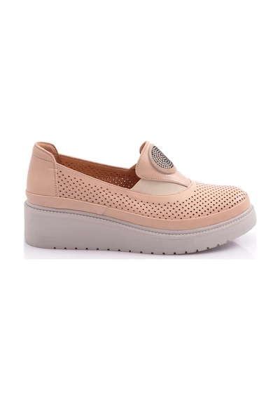 Dgn 1032 Kadin Üstü Taşli Comfort Ayakkabi 1032-2106-R0378 Buz Gri