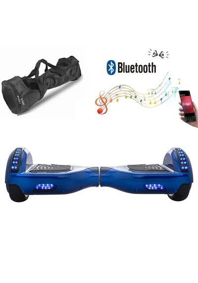 Citymate Hoverboard Elektrikli Kaykay Bluetooth Çanta Led 6.5 Mavi