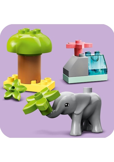 LEGO® DUPLO® Vahşi Afrika Hayvanları 10971 2+ Eğitici Oyuncak Yapım Seti - 10 Parça