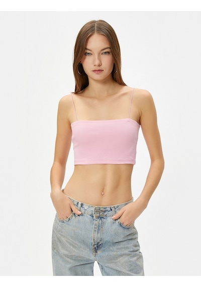 Koton Basic Crop Atlet İnce Askılı Ribanalı Pamuklu Slim Fit Pembe 4sal30059ık Gül Koton Basic Crop Atlet İnce Askılı Ribanalı Pamuklu Slim Fit Pembe 4sal30059ık Gül