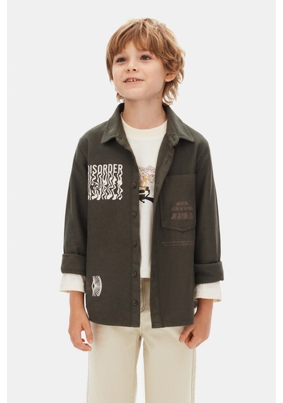 Xo Kids Erkek Çocuk Gömlek 8-14 Yaş 49319 Haki