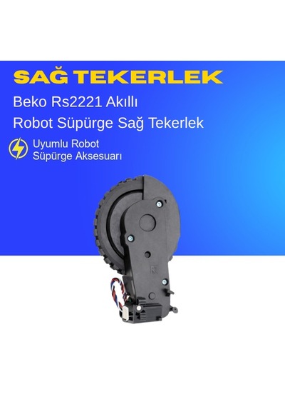 Beko Rs 2221 Akıllı Robot Süpürge Sağ Tekerlek Aksesuarları Yedek Parça