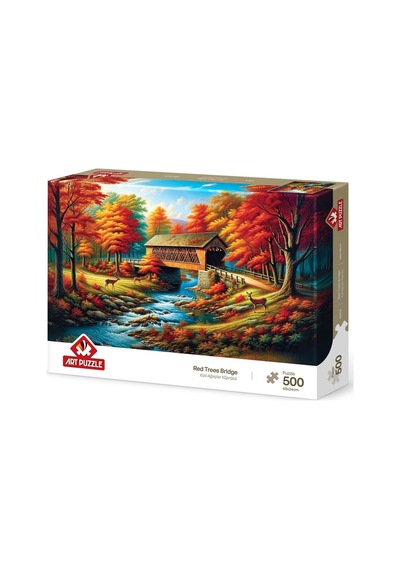Kızıl Ağaçlar Köprüsü 500 Parça Puzzle
