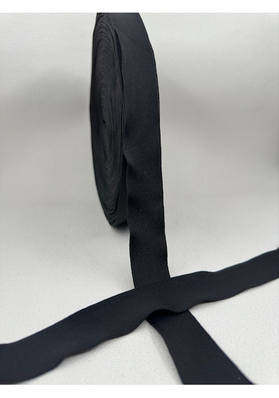 3 Cm Raşel Şerit-5 Metre-siyah