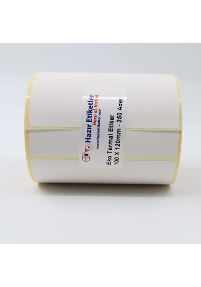 Kargo Etiketi Eko Termal Etiket 100mm X 120mm Ruloda 400 Adet 40mm Kuka Çapında Direk Termal Transfer Etiketi Diğer