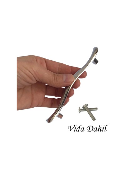 Glaswen 5 Adet Ördek Kulp Krom 96 Mm Kulp Mobilya Mutfak Dolabı Çekmece Dolap Kapak Kulpu Kulbu Metal Kulp Diğer