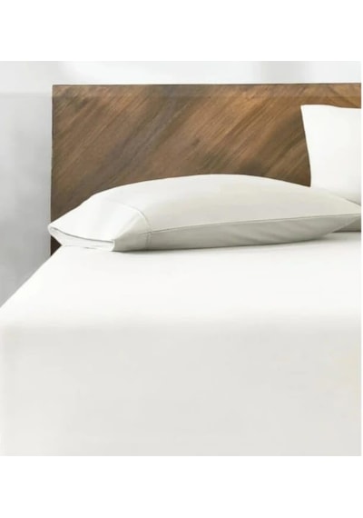 %100 Pamuk 2'li Yastık Kılıfı 50x70 Cm Krem Abanoz