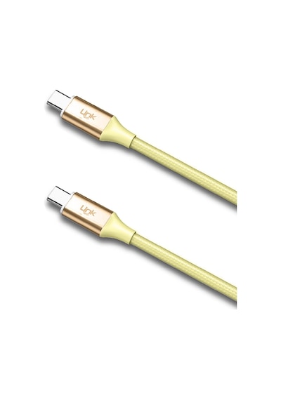 Linktech K598 Type-C to Type-C Örgü Metal Başlı Şarj ve Data Kabl