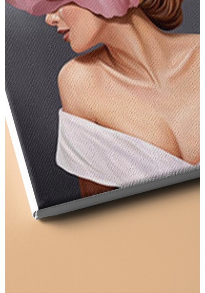 Webstyle Asil Gül Renkli Sayılarla Boyama Seti Kasnaklı 40x50 Cm