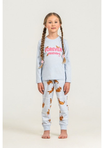Rolypoly Kız Çocuk Forever Friends Mavi Uzun Kol Pijama Takım Rp3907-c-v2 Rp3907-c-v2