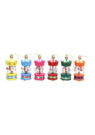 Yılbaşı Dekorasyonu Mini Atlı Karınca Renkli 8,5cm X 3,5cm