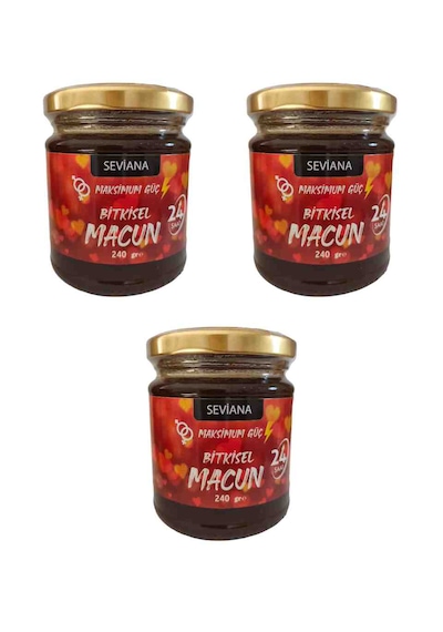 Seviana Themra Kuvvet Mesir Atom Bitkisel Epimedyümlü1 Ginsengli Macun 3x240 Gr