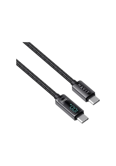 Havit CB6247 PD100W Type-C To Type-C Göstergeli Şarj Kablosu