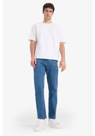 Defacto Sergio Regular Fit Normal Bel Boru Paça Jean Pantolon A6948AX25AU Mavi