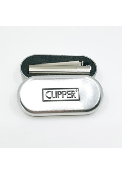 Clipper Metal Taşlı Gümüş Çakmak