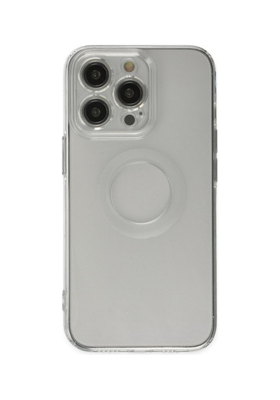 Apple iPhone  Uyumlu,  13 Pro Kılıf Santa Lens Silikon - Şeffaf