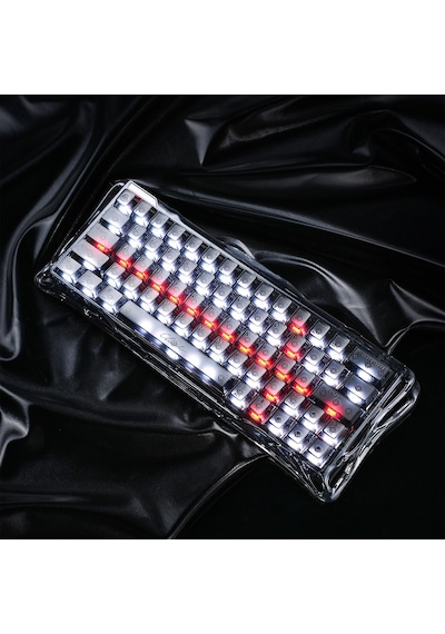 Gravastar Mercury V60 Manyetik Switch Gaming Klavye, Kablolu, İngilizce Q, Onyx Crystal