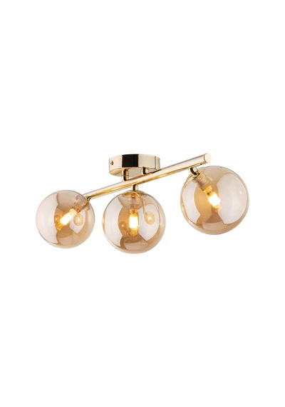 Lunaria Üçlü Sıralı Camlı Avize Ra-avz- 8102-35-49 Gold