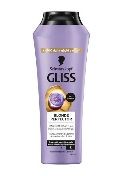 Blonde Perfector Turunculaşma Karşıtı Onarıcı Şampuan Peptit Ve Yaban Mersini Özü İle 250 Ml