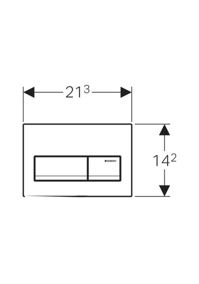 Geberit Alpha50 Kumanda Paneli Siyah 115.060.dw.1 Siyah