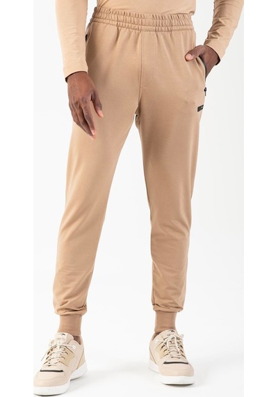 Maraton Sportswear Regular Erkek Ribana Paça Basic Açık Vizon Eşofman Altı 18102-açık Vizon Açık Vizon