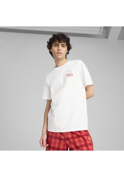 Puma Wardrobe Ess Graphic Tee Erkek Tişört Beyaz