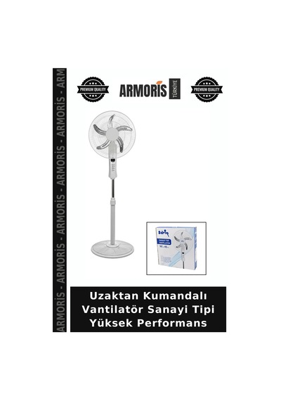 Uzaktan Kumandalı Vantilatör Sanayi Tipi Yüksek Performans