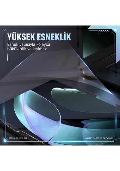 Caseonn Samsung Galaxy Uyumlu Tab S8 Plus Sm-x800/x806/x806b/x806u Esnek Ultra İnce Nano Cam Ekran Koruyucu Şeffaf
