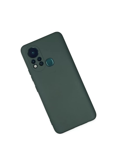 Newface İnfinix Hot 11s Kılıf Nano İçi Kadife Silikon - Koyu Yeşil