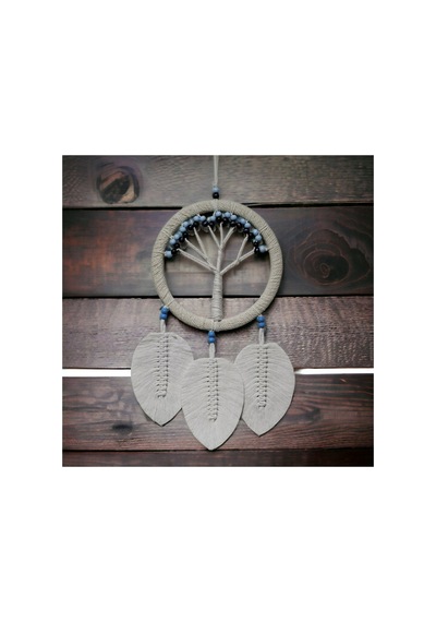 Rüya Kapanı Hayat Ağacı Dream Catcher Ekru