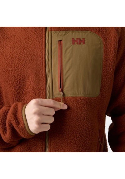Helly Hansen Panorama Pile Block Jacket Erkek Polar Hha.49460.hha.301 Kahverengi