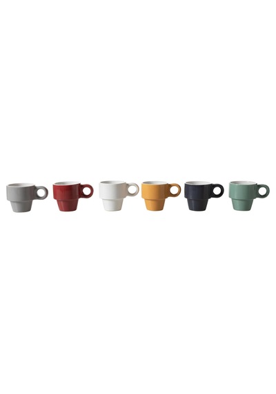 Tr Multıcolor Seramık Espresso Fincanı 6 Lı Diğer