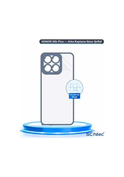 Schitec Honor X5b Plus Uyumlu Arka Yüzey Hidrojel Koruyucu Film