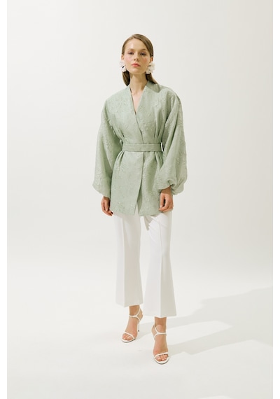 Manuka Jakar Organze Kimono Mint Mint